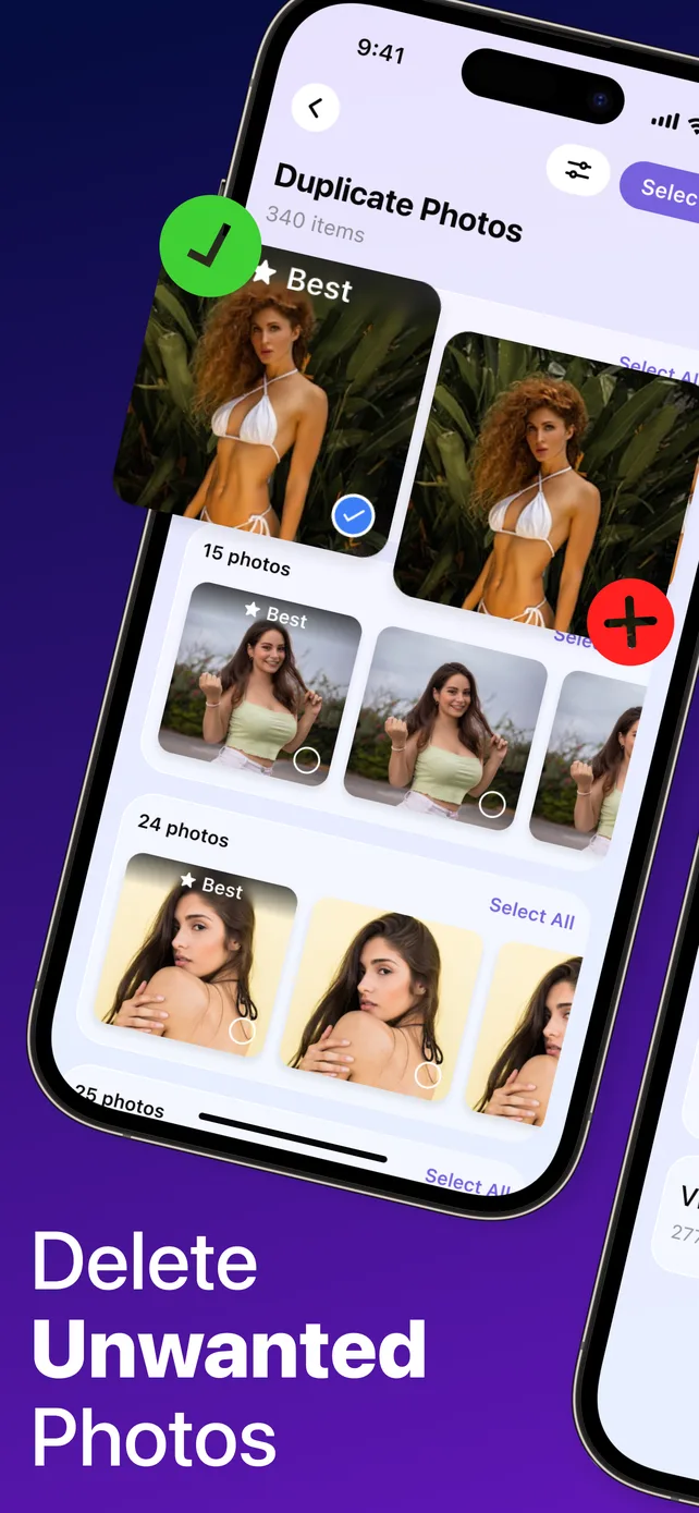 Delete unwanted photos